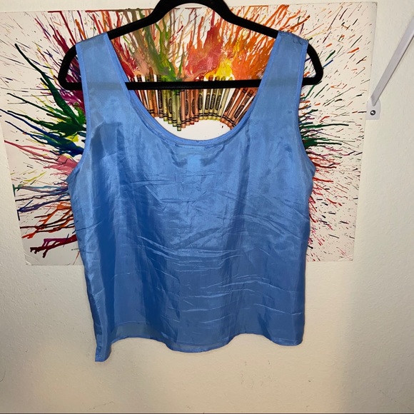 Coldwater Creek blouse. Coldwater creek blue top - Picture 2 of 5